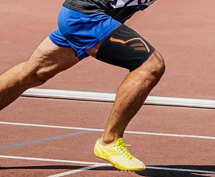 Workout wearing an ankle support